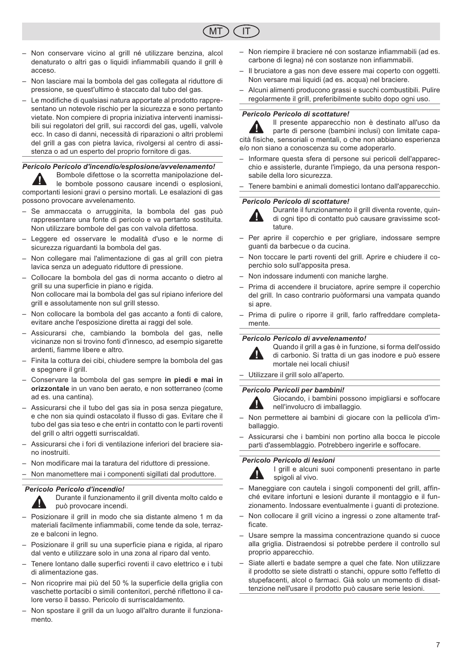 It mt | Florabest FGG 5.5 A1 User Manual | Page 7 / 44