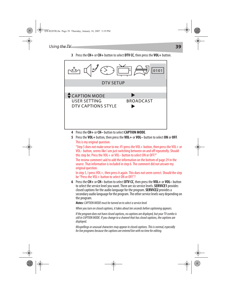 Dynex DX-R20TR User Manual | Page 40 / 67