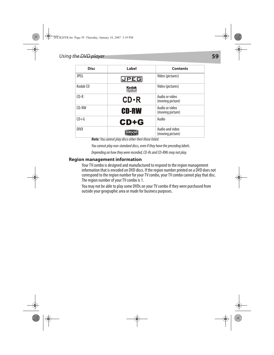 Dynex DX-R20TR User Manual | Page 60 / 67