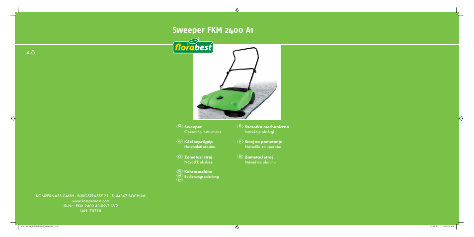 Florabest FKM 2400 A1 User Manual | 86 pages