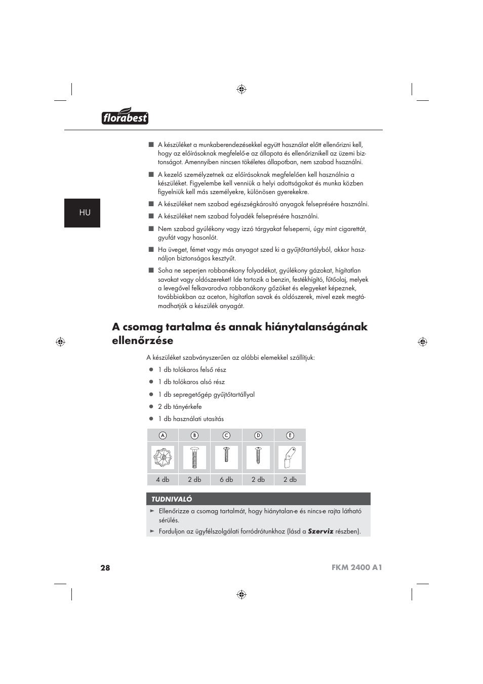 Florabest FKM 2400 A1 User Manual | Page 30 / 86