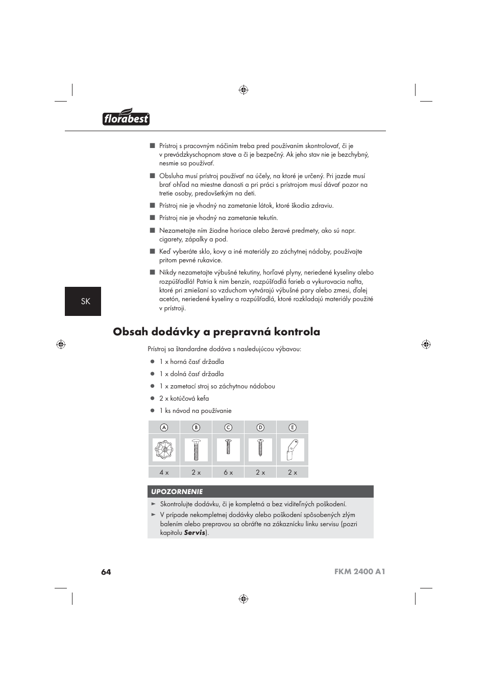 Florabest FKM 2400 A1 User Manual | Page 66 / 86