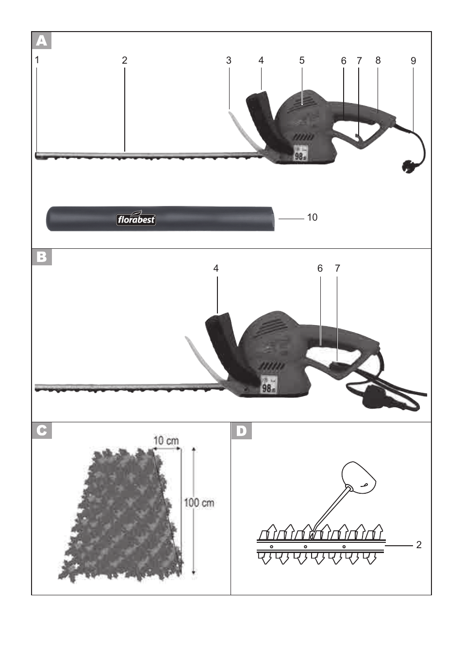 Florabest FHT 600 B2 User Manual | Page 3 / 54