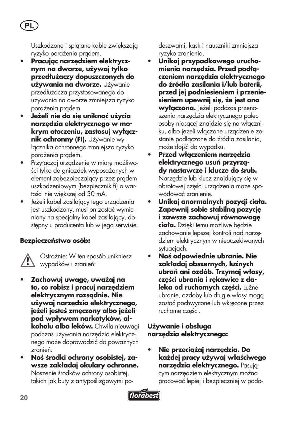 Florabest FHT 600 B2 User Manual | Page 20 / 90