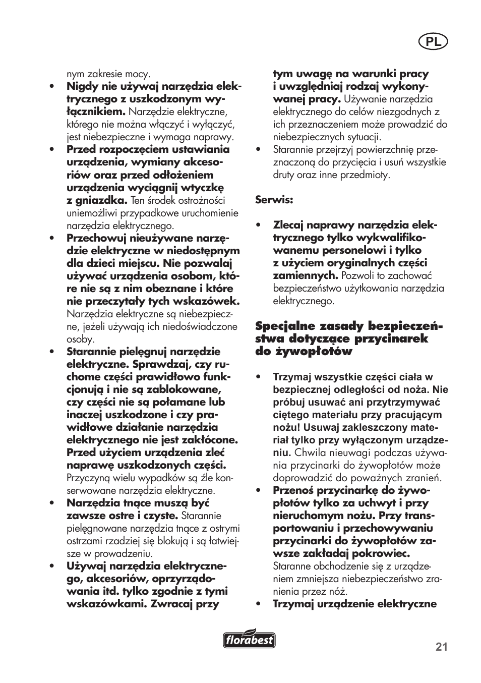 Florabest FHT 600 B2 User Manual | Page 21 / 90