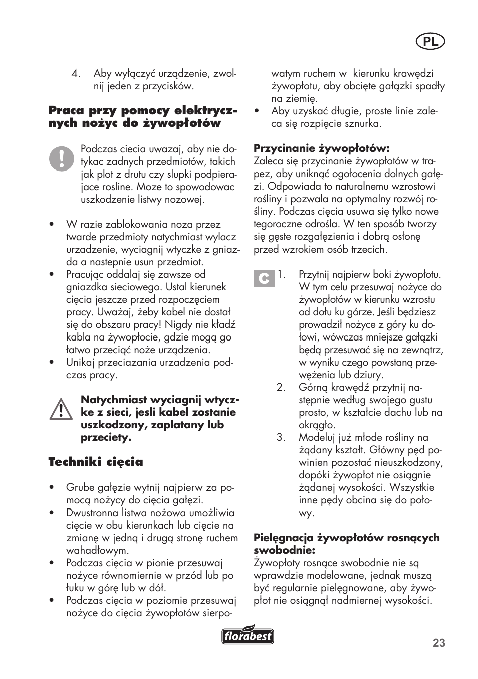 Florabest FHT 600 B2 User Manual | Page 23 / 90