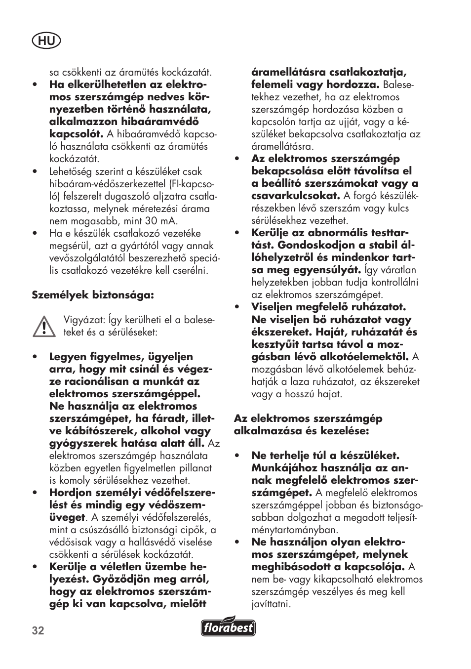 Florabest FHT 600 B2 User Manual | Page 32 / 90