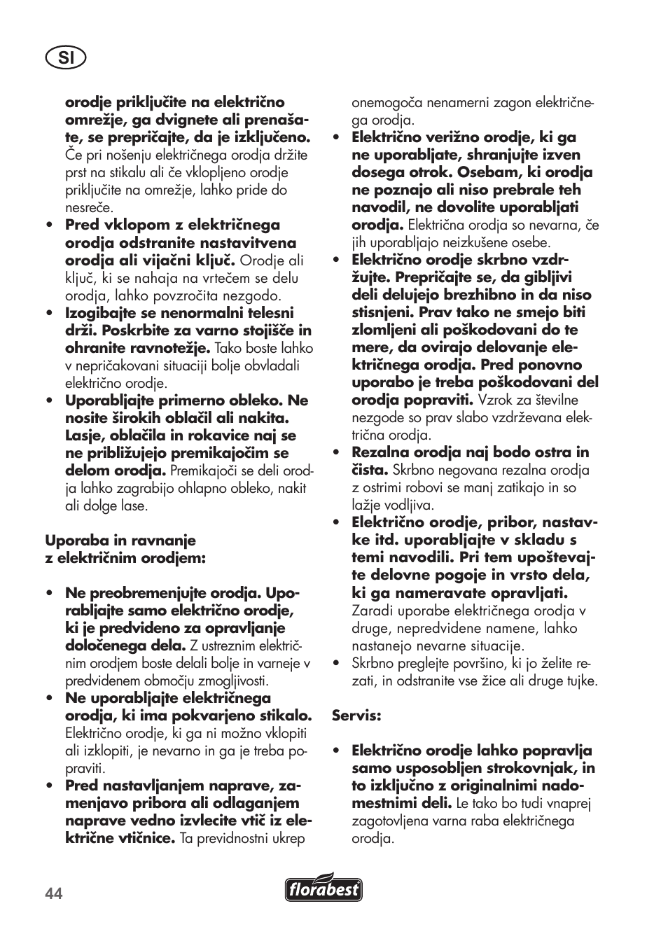 Florabest FHT 600 B2 User Manual | Page 44 / 90