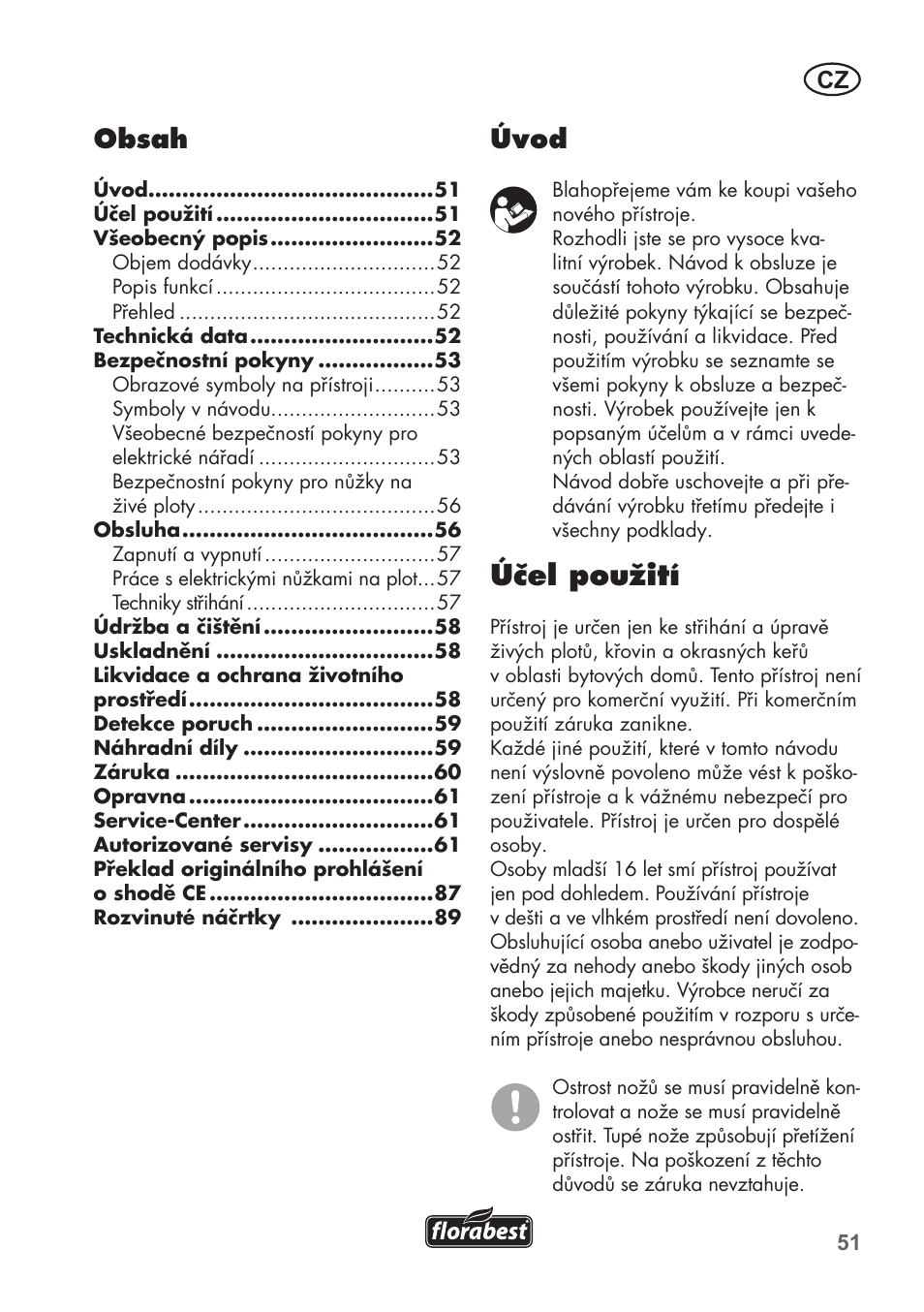 Florabest FHT 600 B2 User Manual | Page 51 / 90