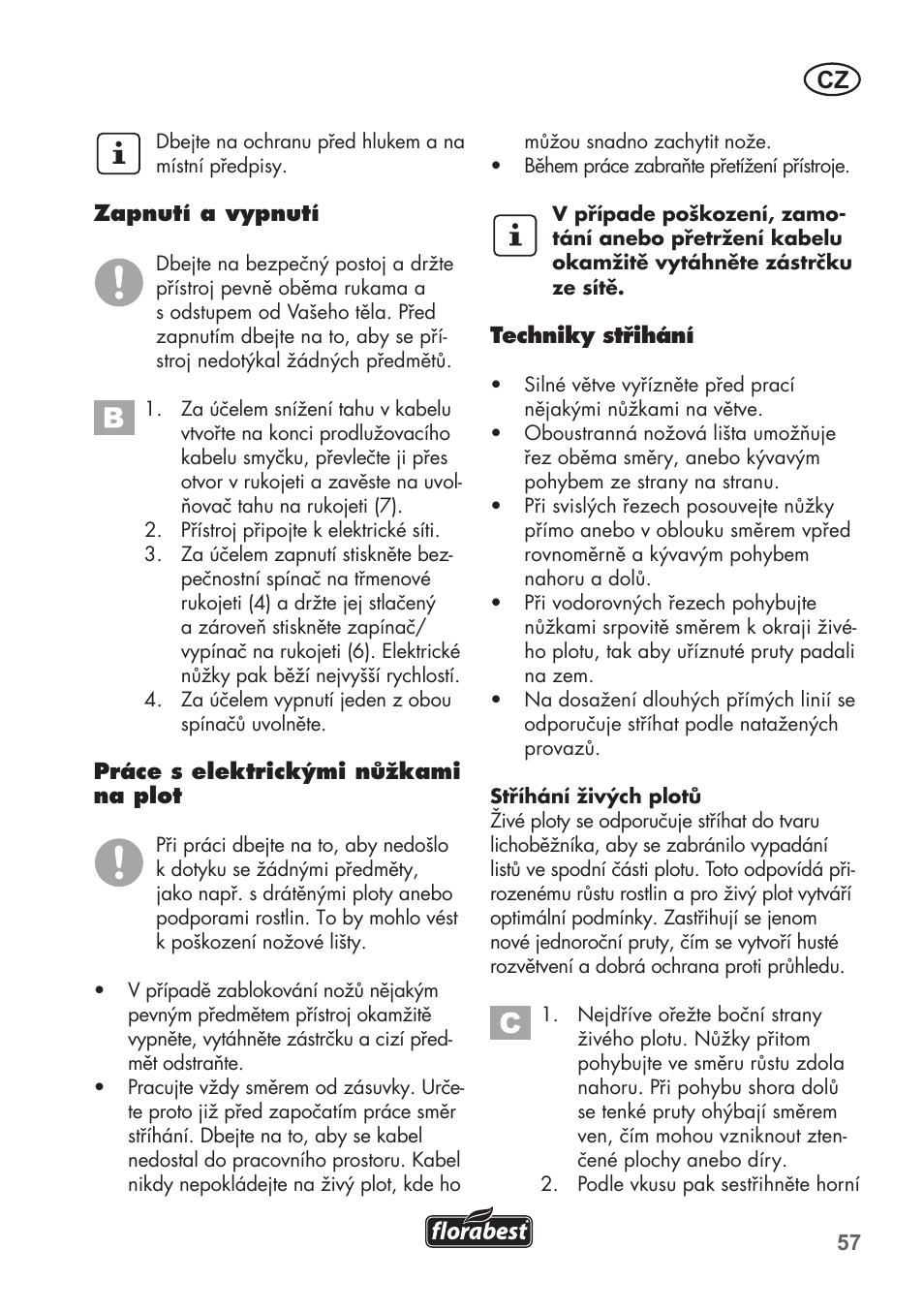 Florabest FHT 600 B2 User Manual | Page 57 / 90