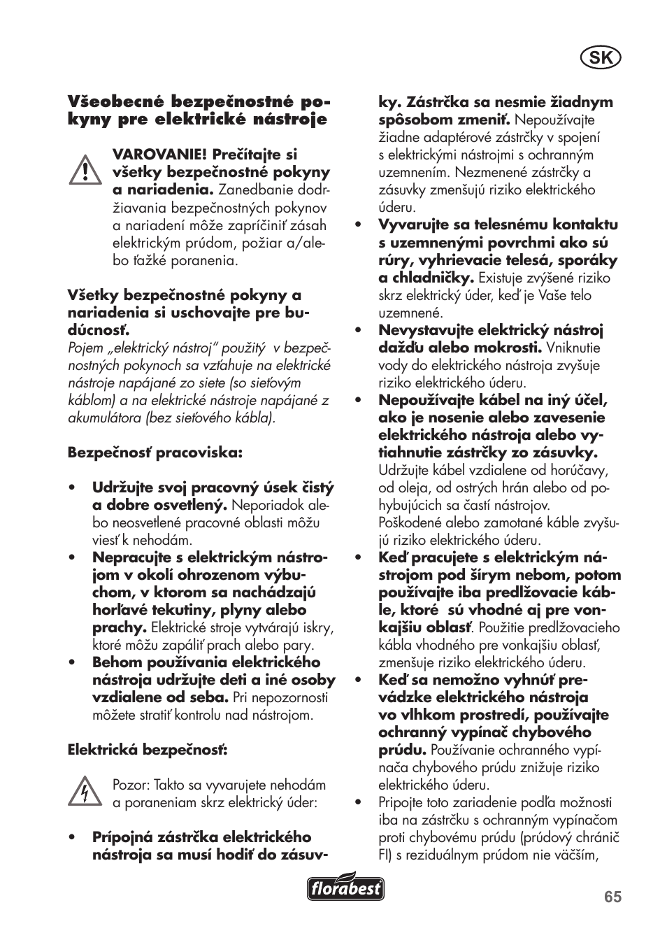 Florabest FHT 600 B2 User Manual | Page 65 / 90