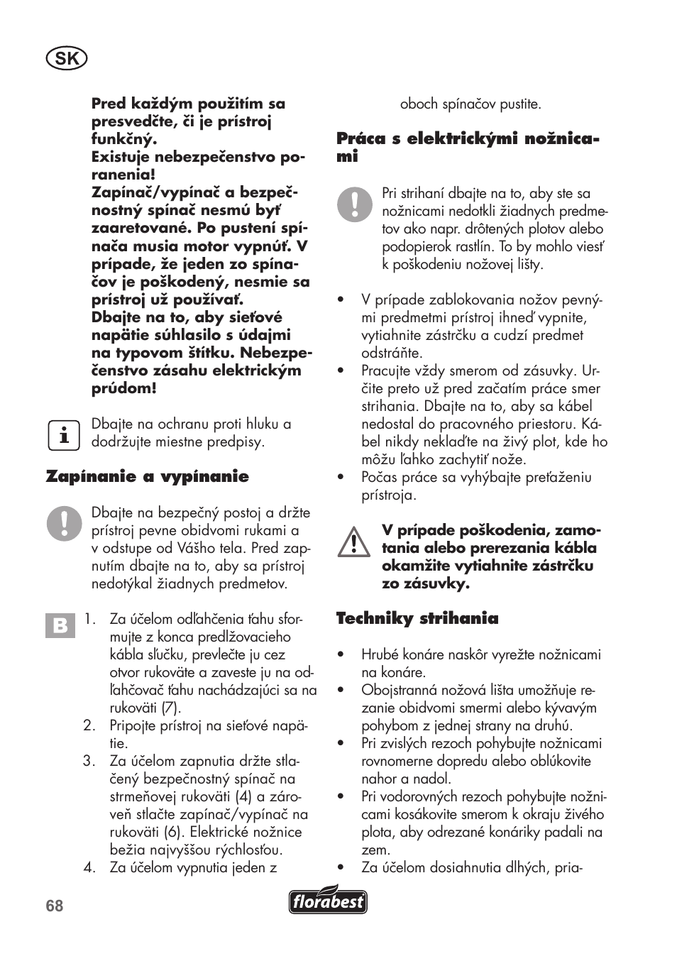 Florabest FHT 600 B2 User Manual | Page 68 / 90