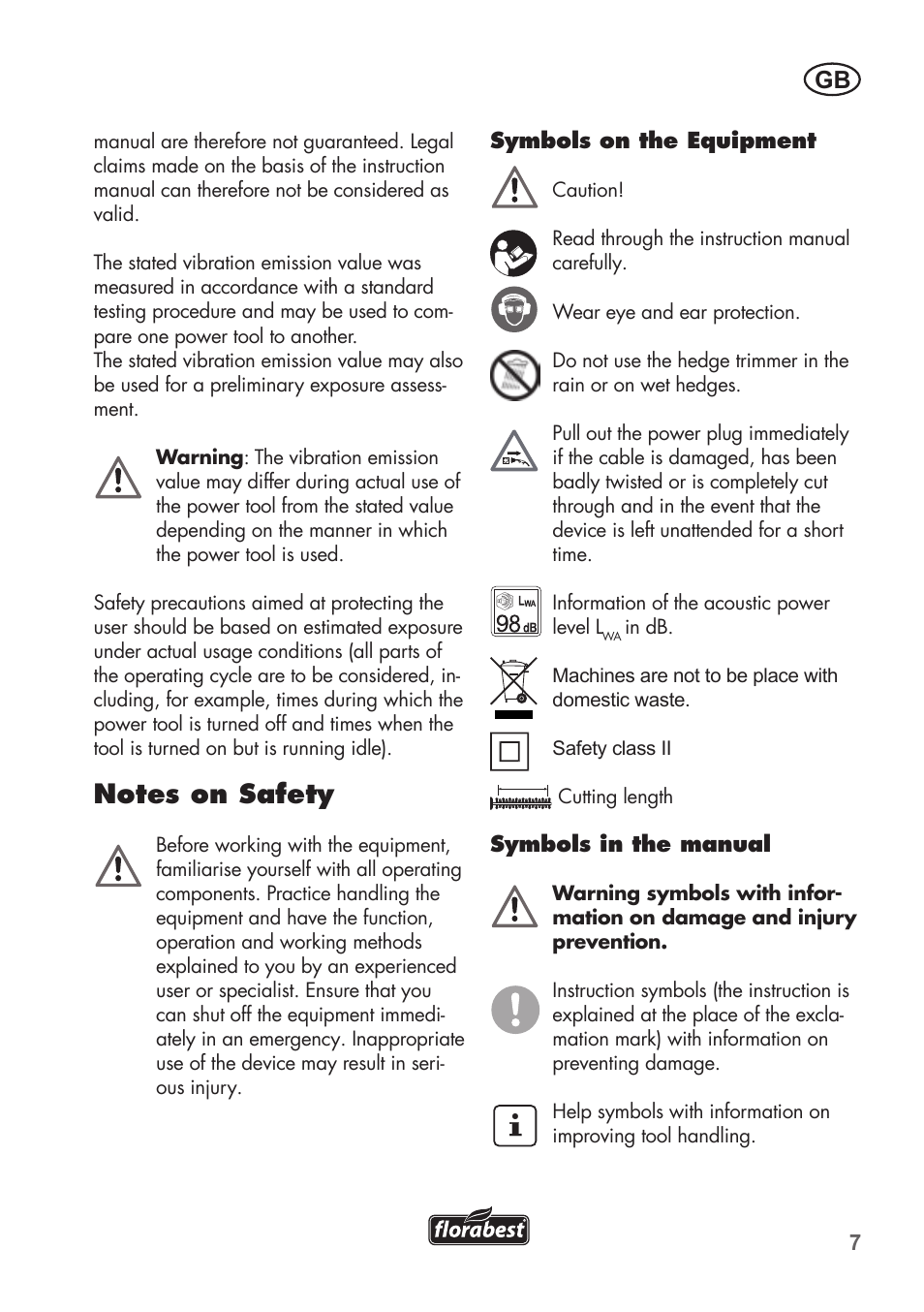 Florabest FHT 600 B2 User Manual | Page 7 / 90