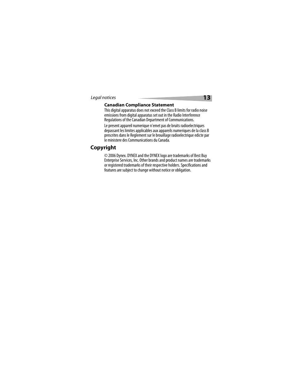 Dynex DX-M1114 User Manual | Page 13 / 40