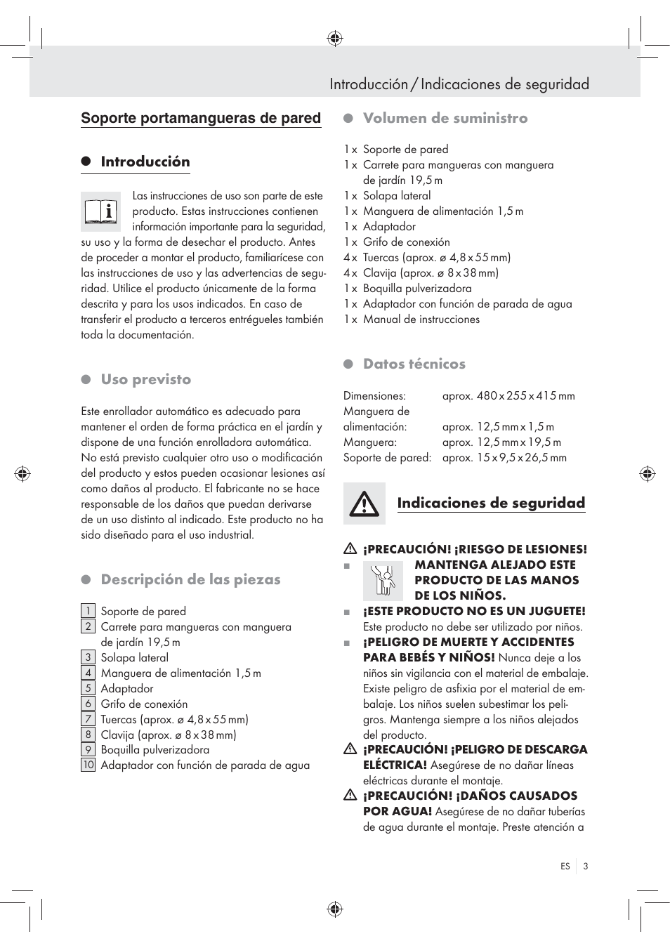 Florabest Wall-Mounted Hose Box User Manual | 19 pages