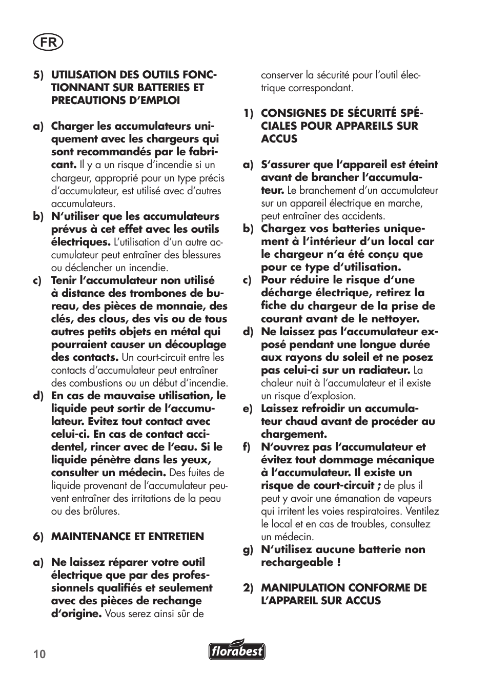 Florabest FAT 18 B2 User Manual | Page 10 / 60