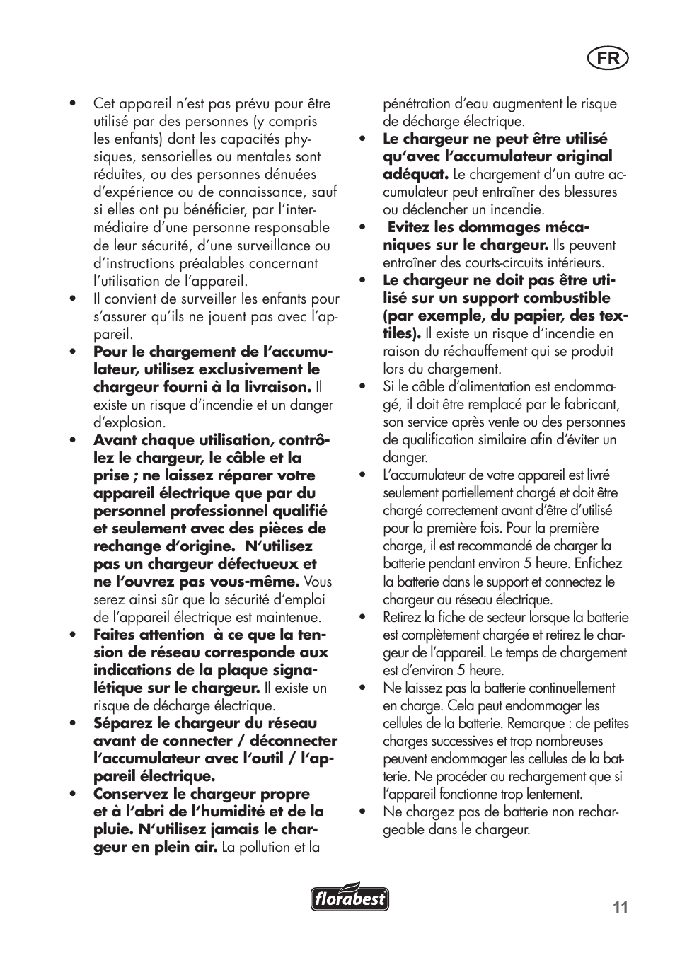 Florabest FAT 18 B2 User Manual | Page 11 / 60