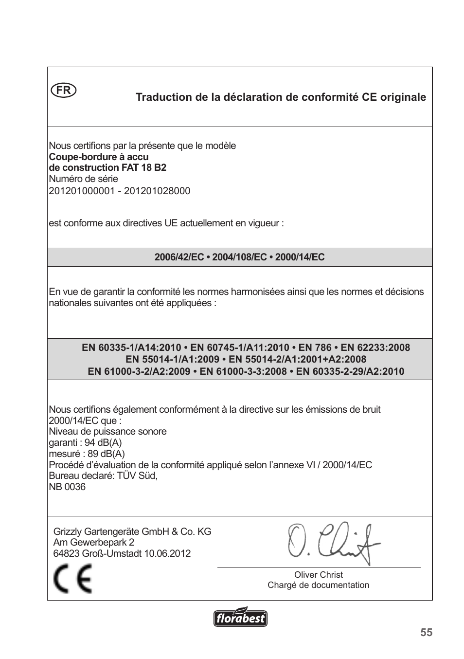 Florabest FAT 18 B2 User Manual | Page 55 / 60