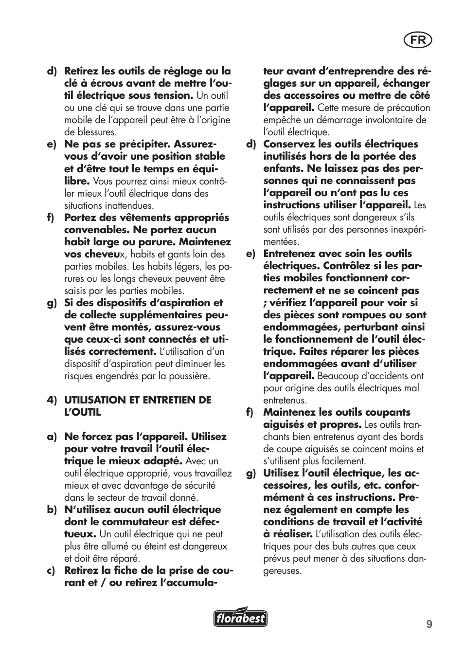 Florabest FAT 18 B2 User Manual | Page 9 / 60