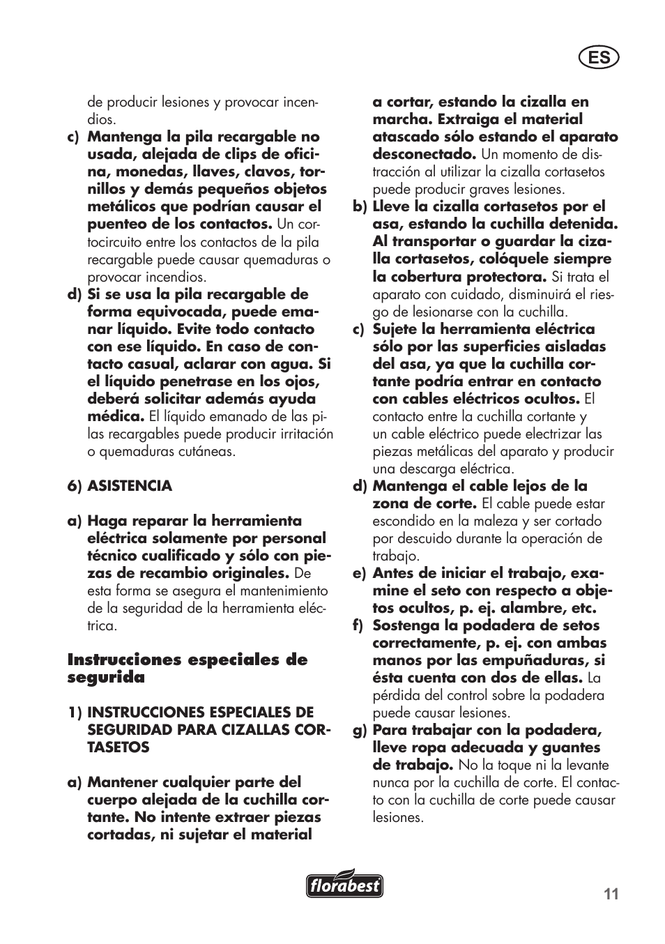 Florabest FAH 18 B2 User Manual | Page 11 / 58