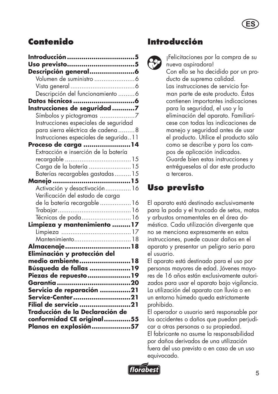 Florabest FAH 18 B2 User Manual | Page 5 / 58