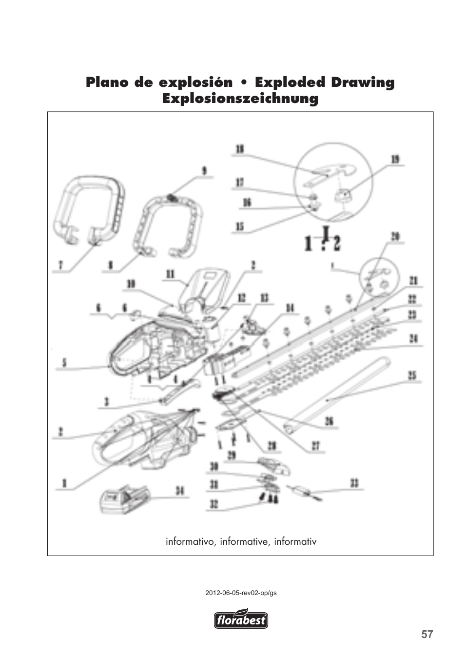 Florabest FAH 18 B2 User Manual | Page 57 / 58