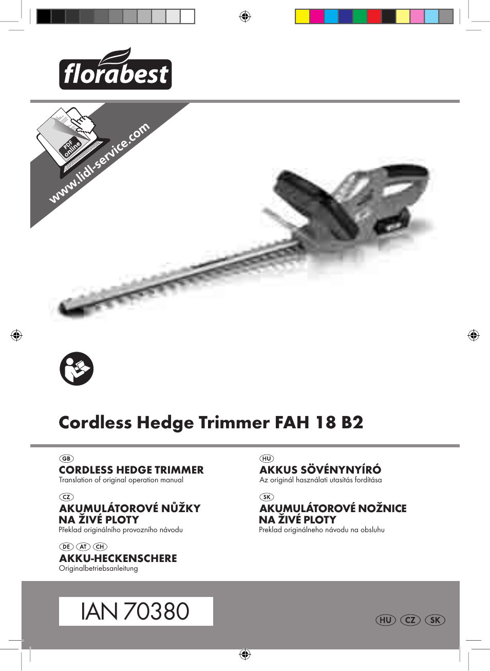 Florabest FAH 18 B2 User Manual | 90 pages