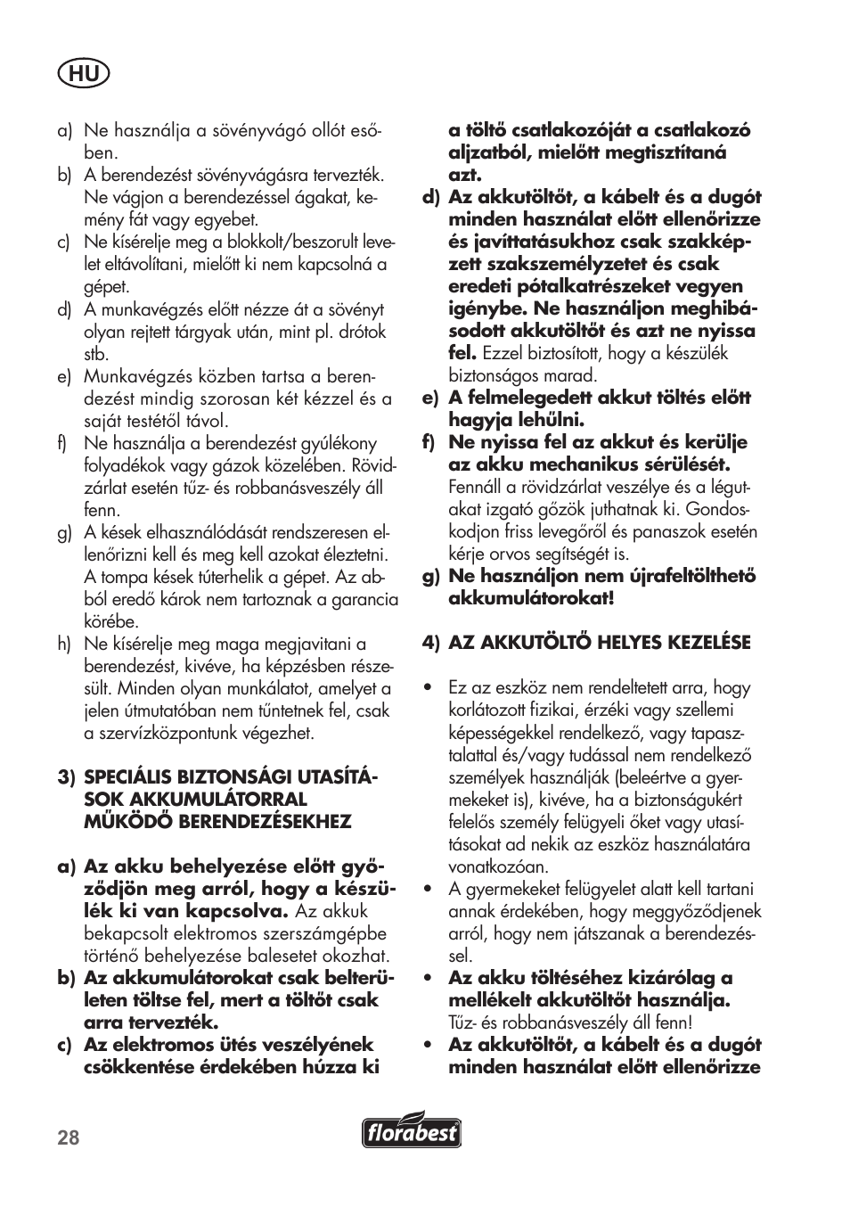 Florabest FAH 18 B2 User Manual | Page 28 / 90