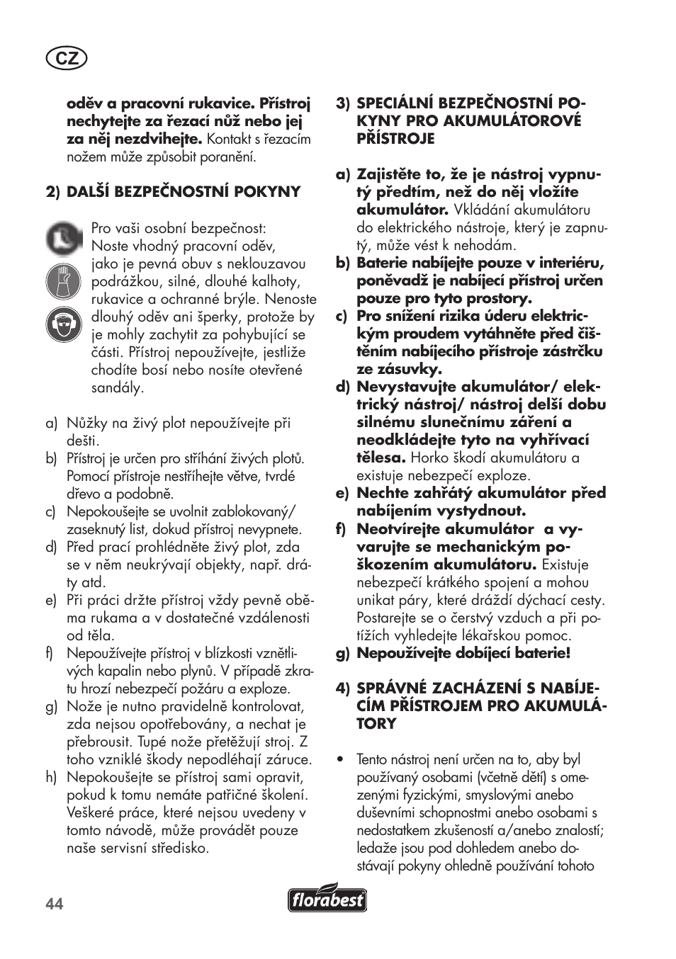 Florabest FAH 18 B2 User Manual | Page 44 / 90