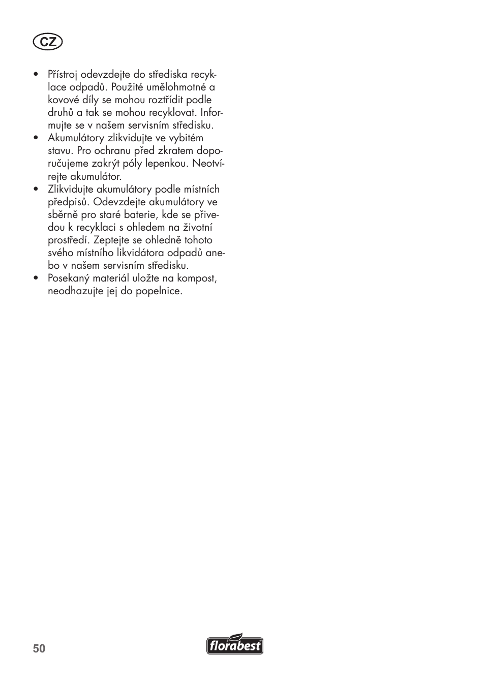 Florabest FAH 18 B2 User Manual | Page 50 / 90