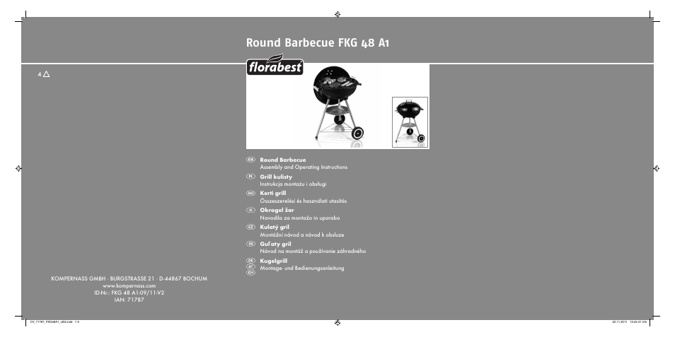 Florabest FKG 48 A1 User Manual | 86 pages