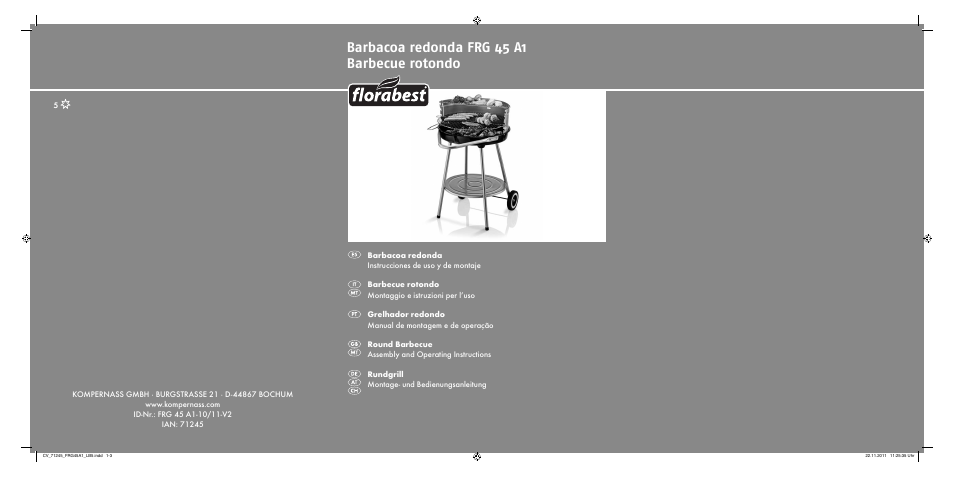 Florabest FRG 45 A1 User Manual | 62 pages