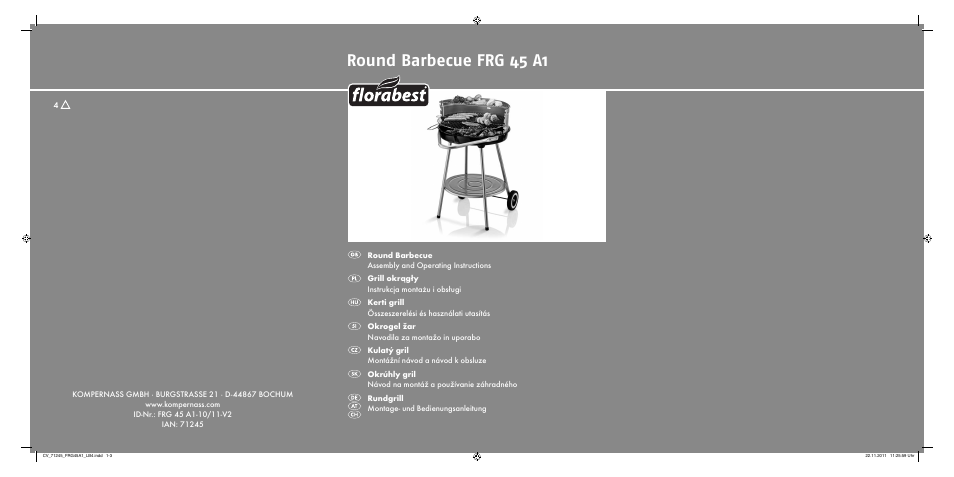 Florabest FRG 45 A1 User Manual | 86 pages