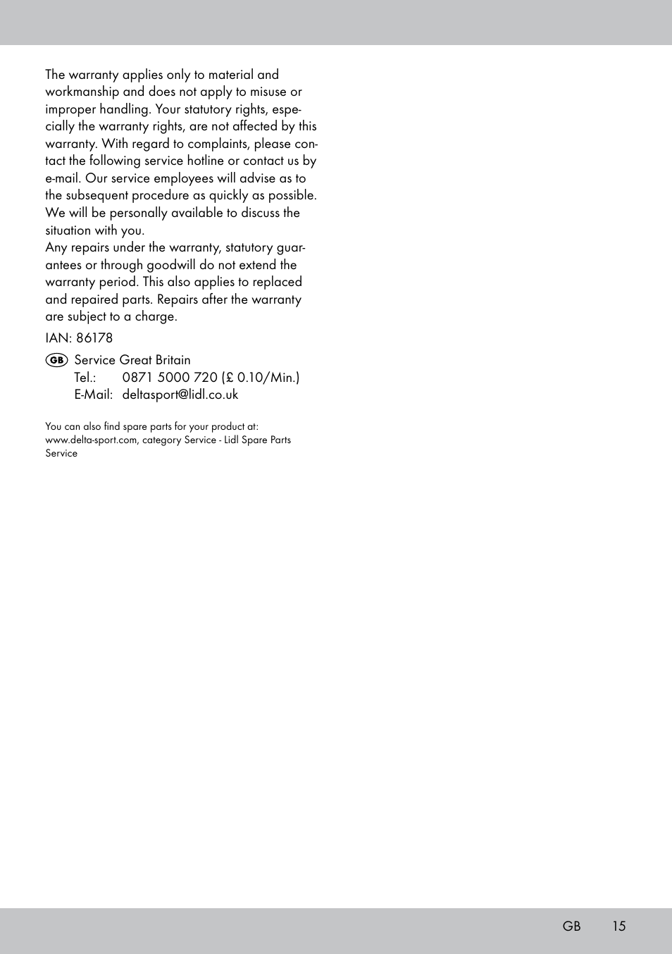 Florabest GR-1598 User Manual | Page 15 / 16