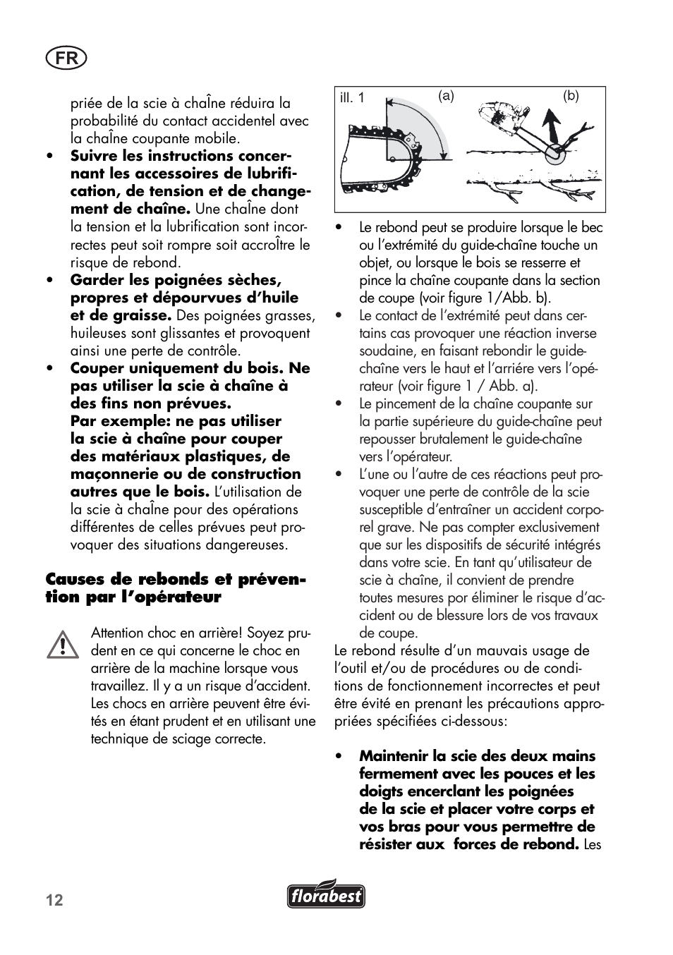 Florabest FKS 2200 B1 User Manual | Page 12 / 76