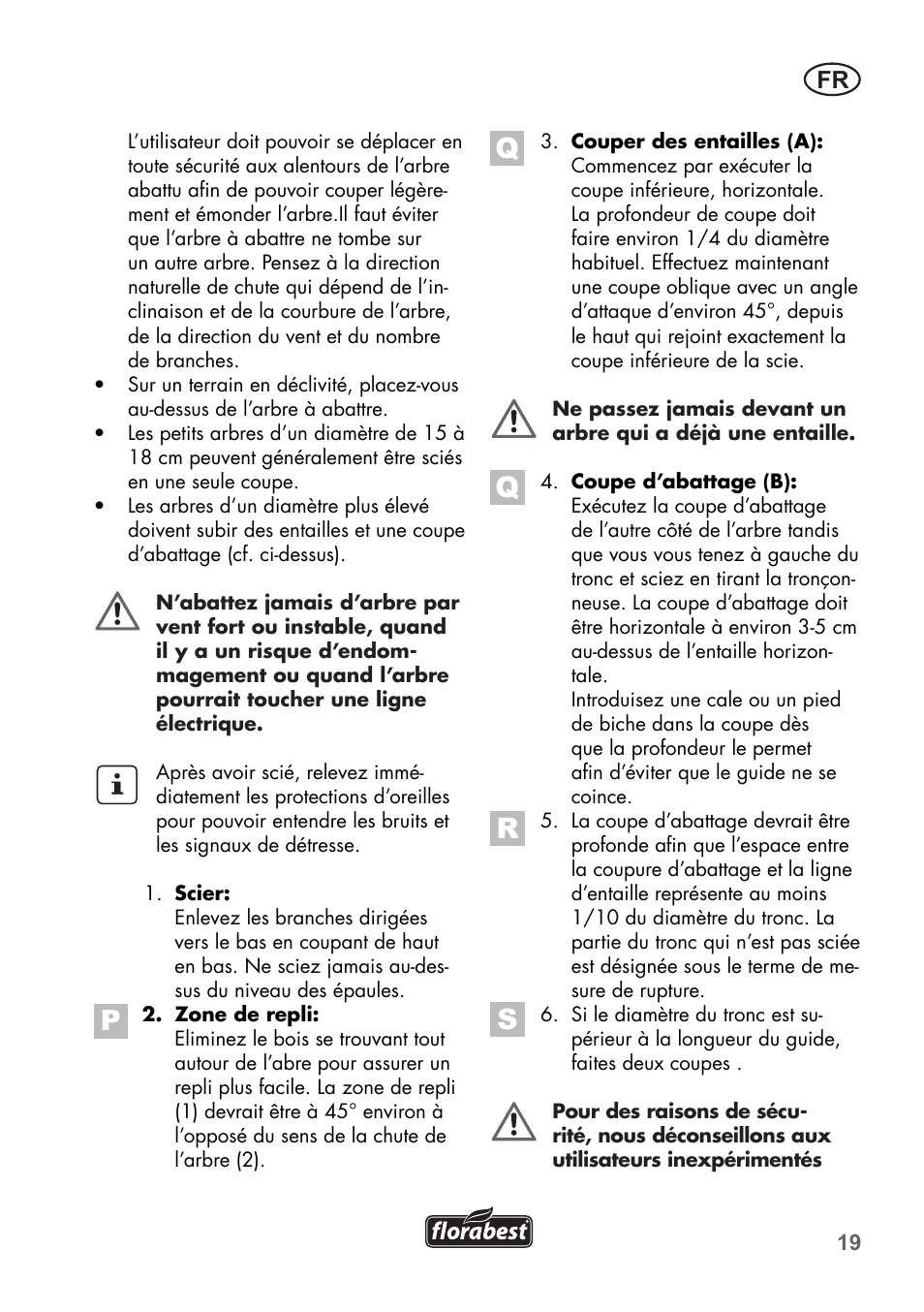 Florabest FKS 2200 B1 User Manual | Page 19 / 76