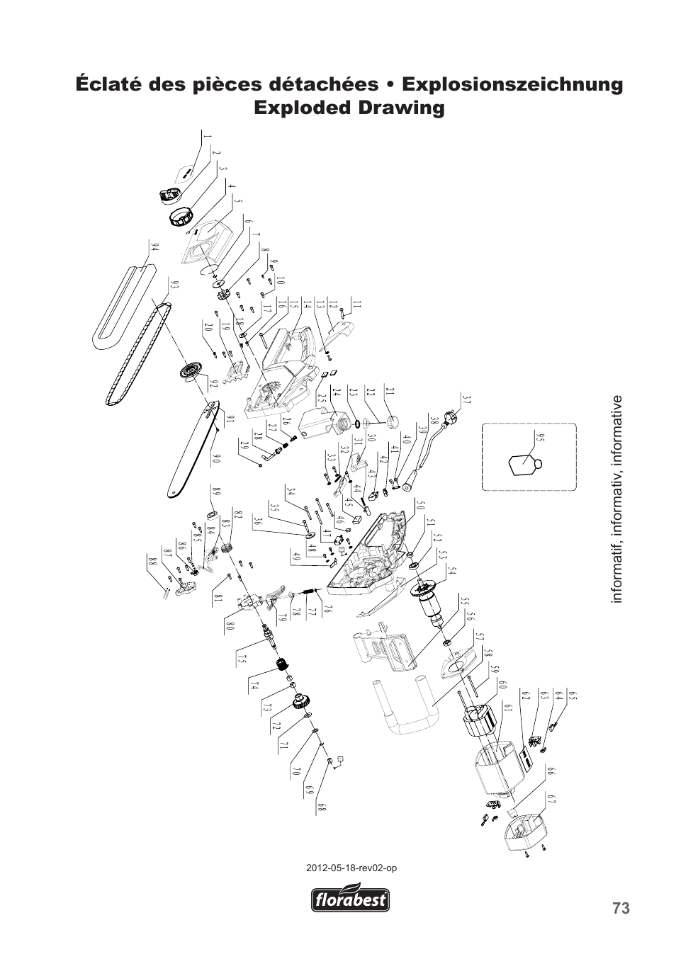 Informatif, informativ , informative | Florabest FKS 2200 B1 User Manual | Page 73 / 76