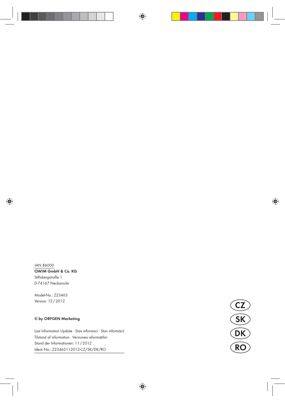 Florabest Z23463 User Manual | Page 27 / 27