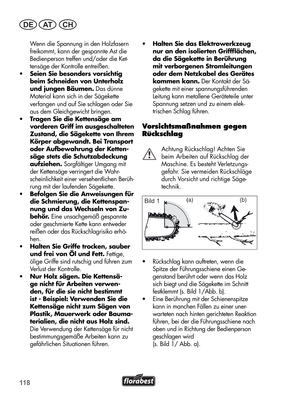 De at ch | Florabest FKS 2200 B1 User Manual | Page 118 / 140