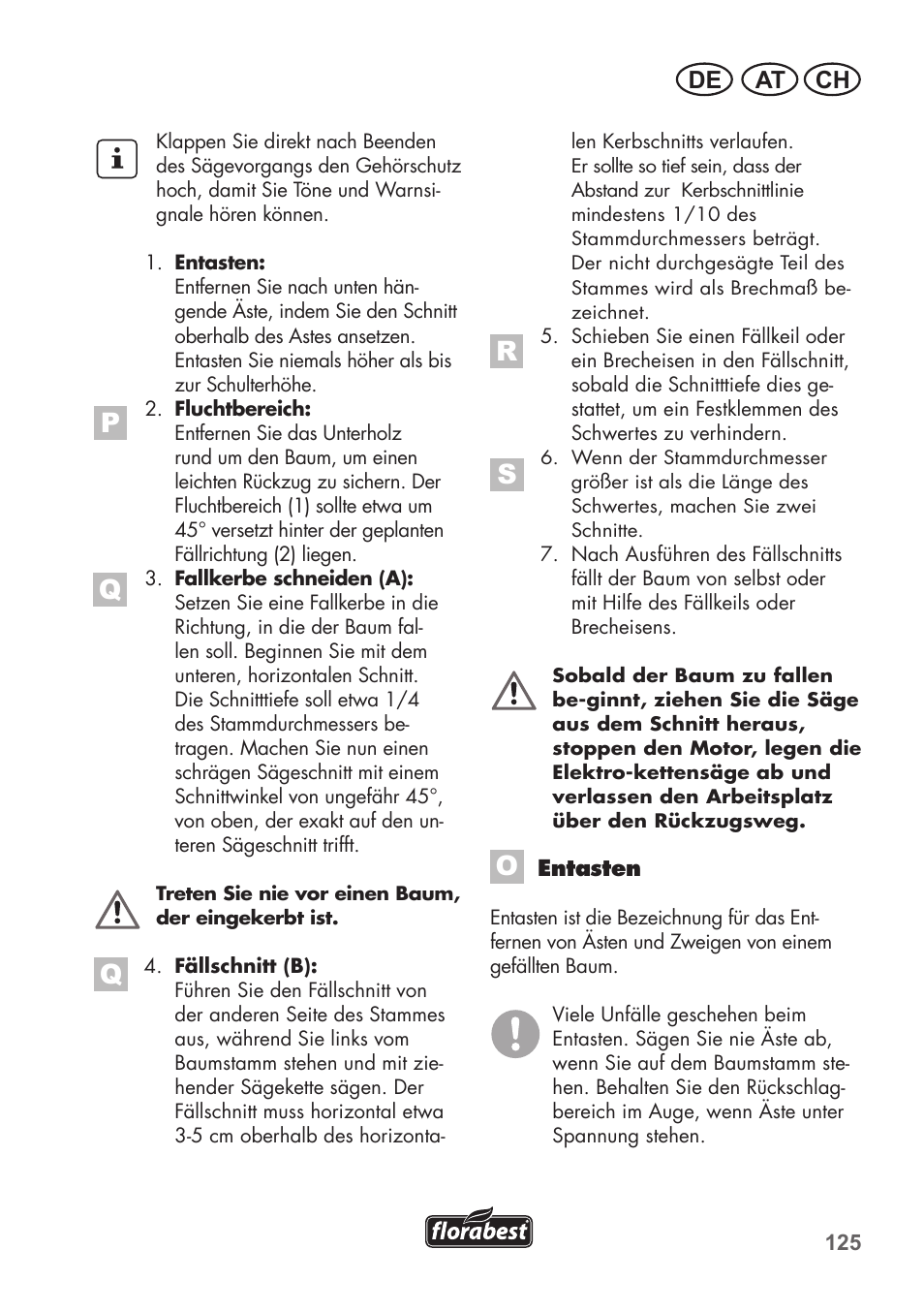 At ch de | Florabest FKS 2200 B1 User Manual | Page 125 / 140