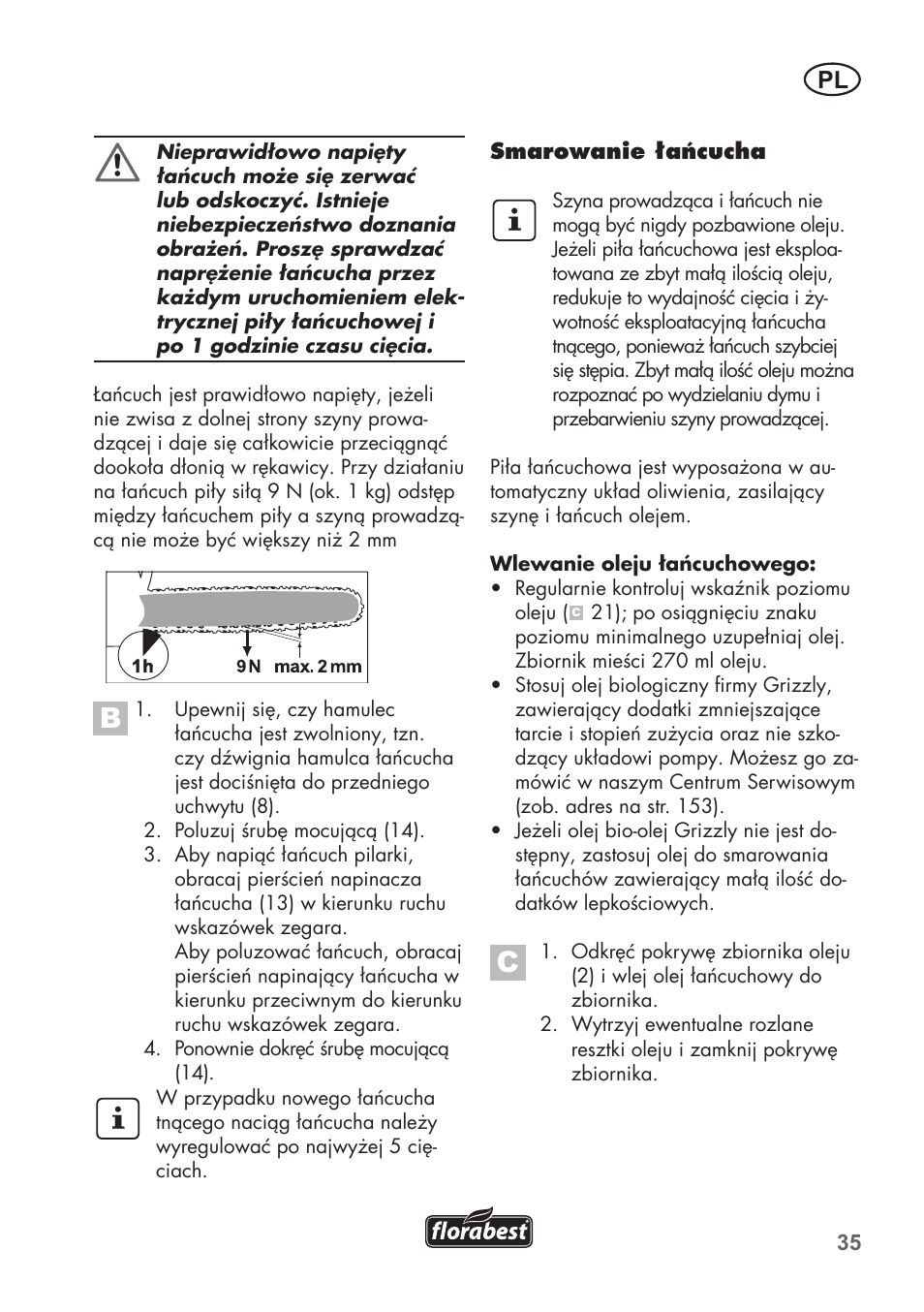 Florabest FKS 2200 B1 User Manual | Page 35 / 140