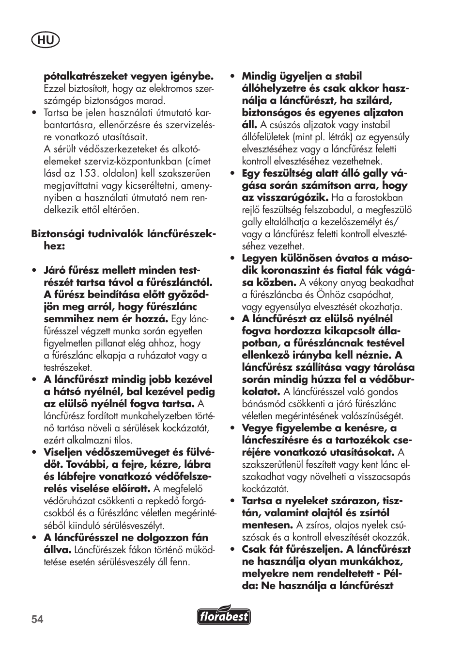 Florabest FKS 2200 B1 User Manual | Page 54 / 140