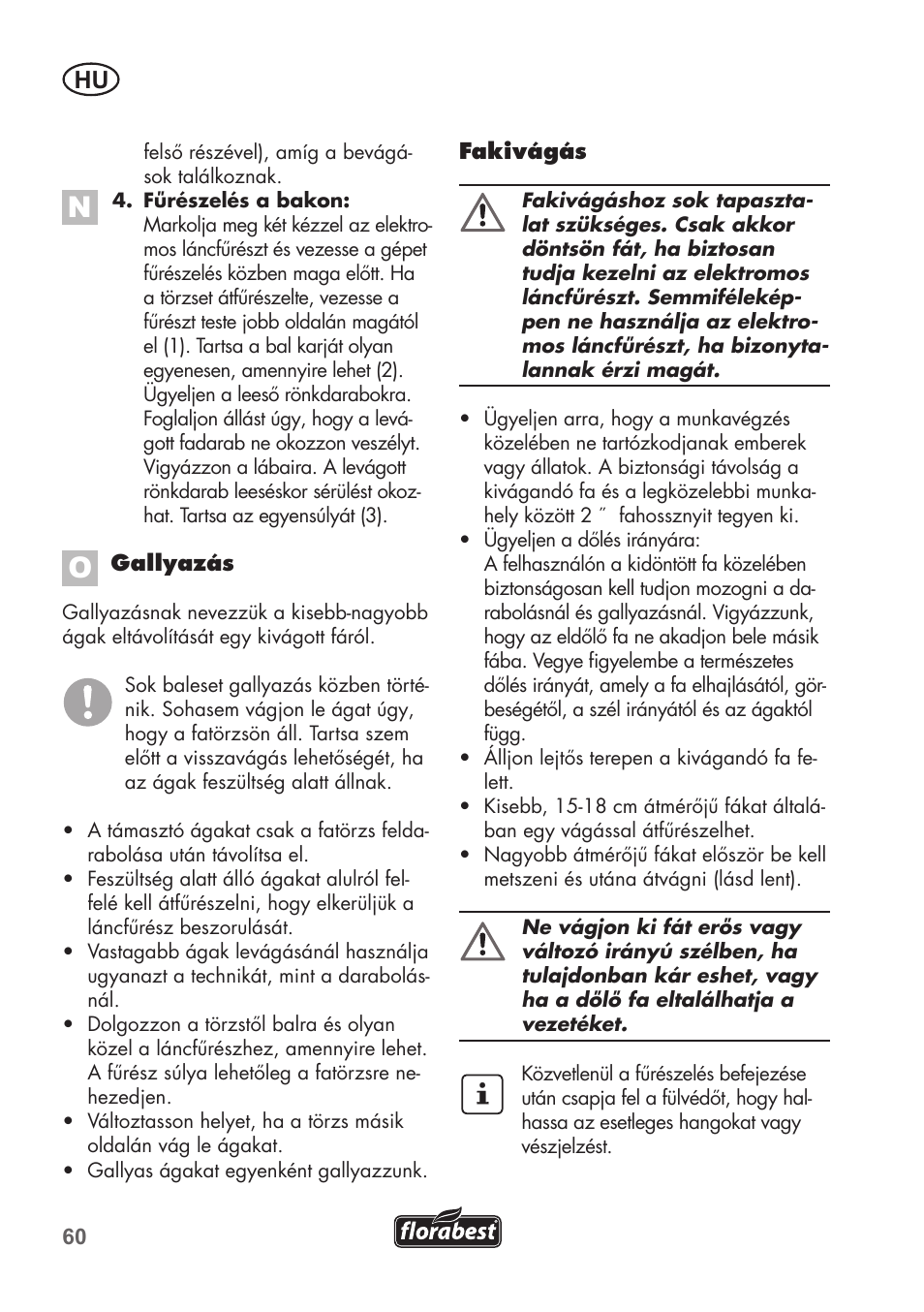 Florabest FKS 2200 B1 User Manual | Page 60 / 140