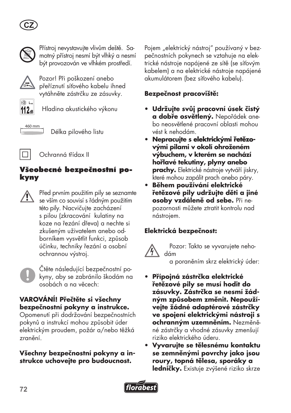 Florabest FKS 2200 B1 User Manual | Page 72 / 140