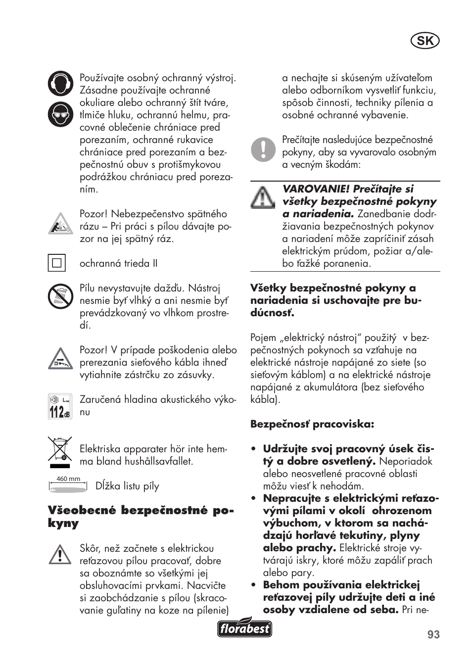 Florabest FKS 2200 B1 User Manual | Page 93 / 140