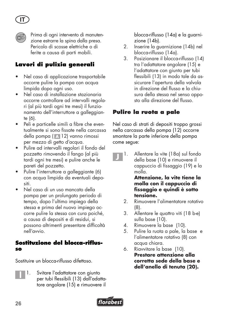 Florabest FTP 400 A1 User Manual | Page 26 / 76