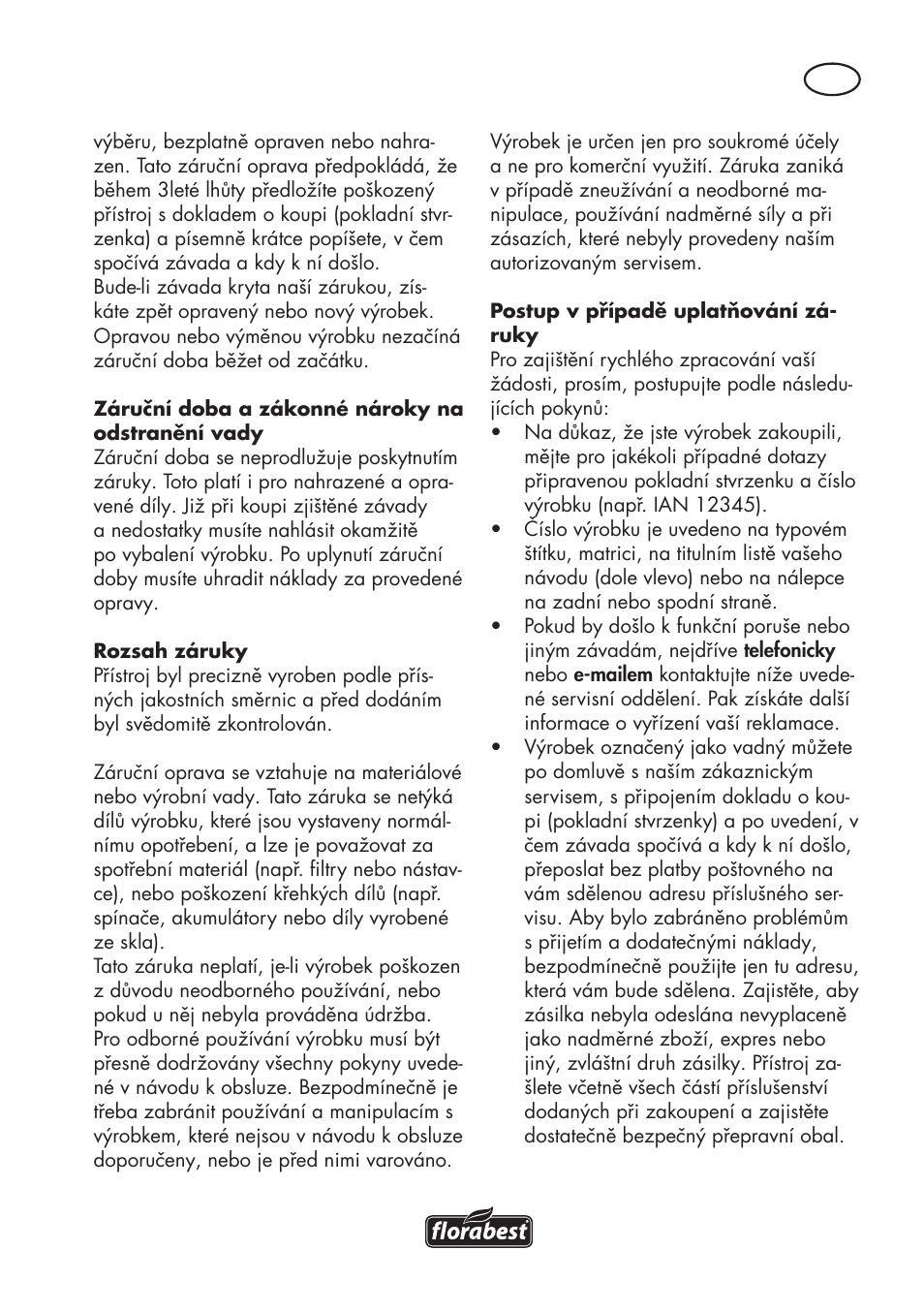 Florabest FHV 32 A1 User Manual | Page 17 / 30