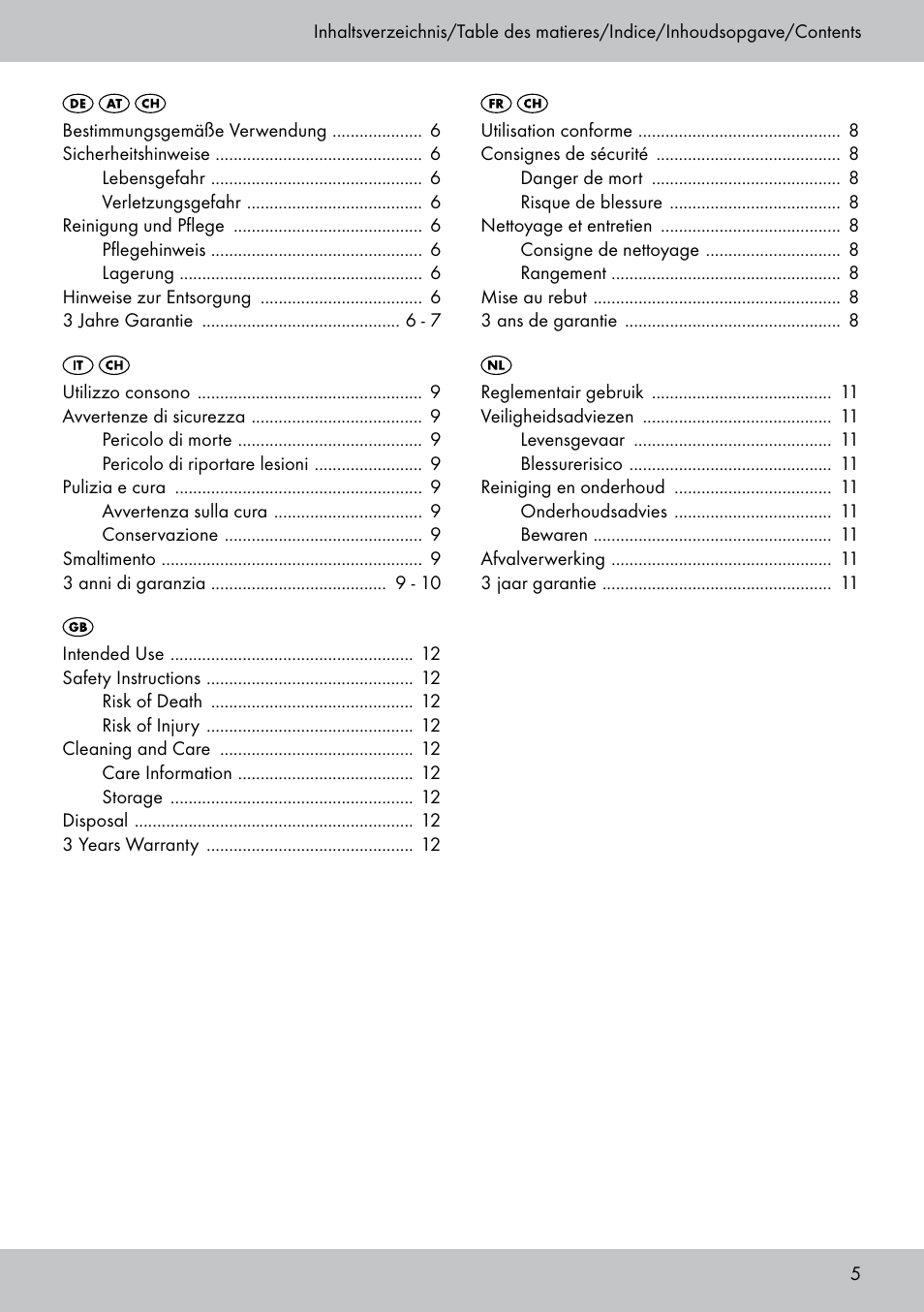 Florabest GH-1597 User Manual | Page 5 / 16