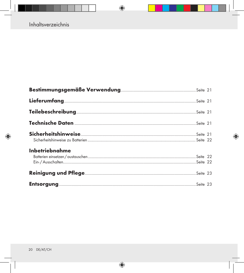 Florabest Z30688 User Manual | Page 20 / 24