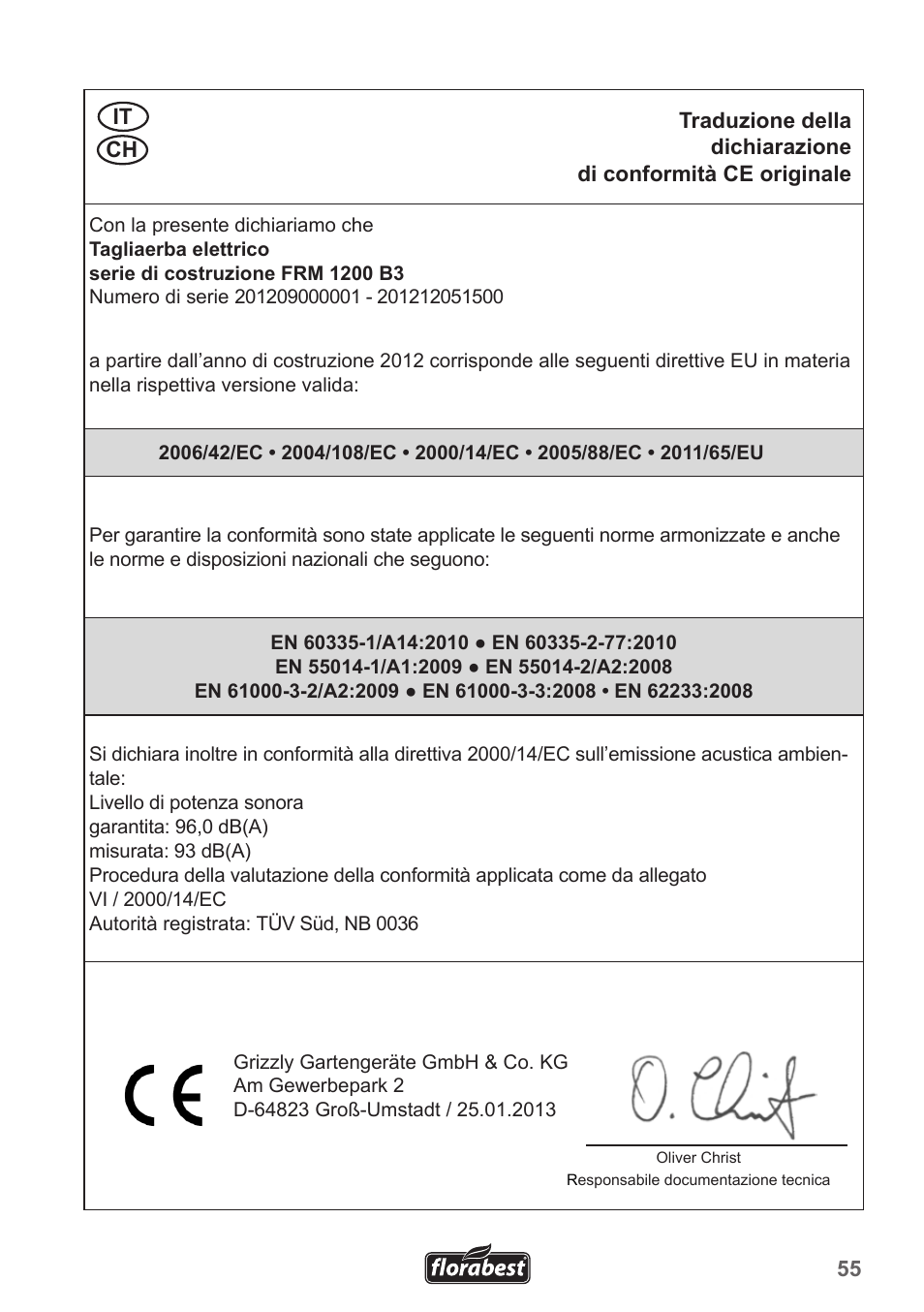 Florabest FRM 1200 B3 User Manual | Page 55 / 60